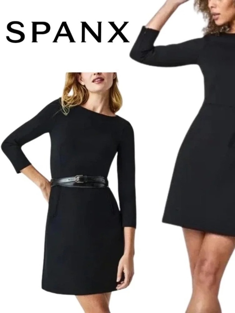 NWT Spanx Perfect Shift Dress in Classic Black Women's size XL New with tag